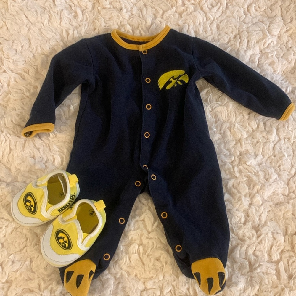 Iowa Hawkeyes Baby Onesie and Shoes